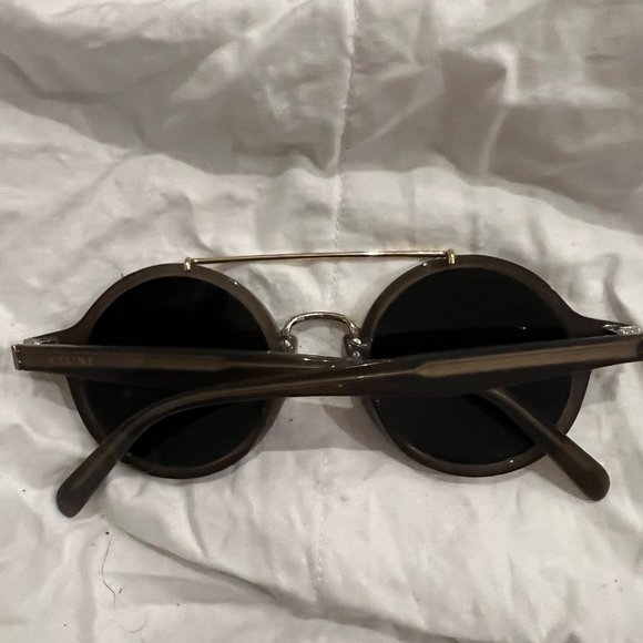 Celine Brown and Gold Round Sunglasses - Picture 5 of 9
